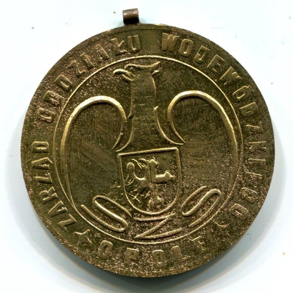 1984 Poland Summer Olympics Commemorative Medal (b658-1) - Picture 1 of 2
